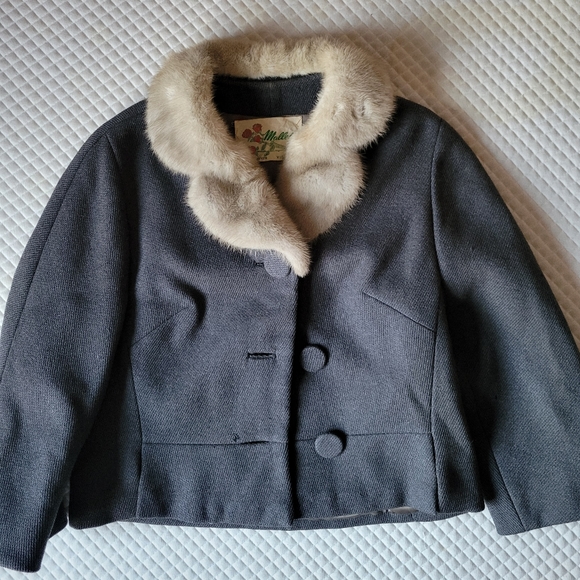Antique 1940's Malleks fur business jacket - Picture 1 of 6